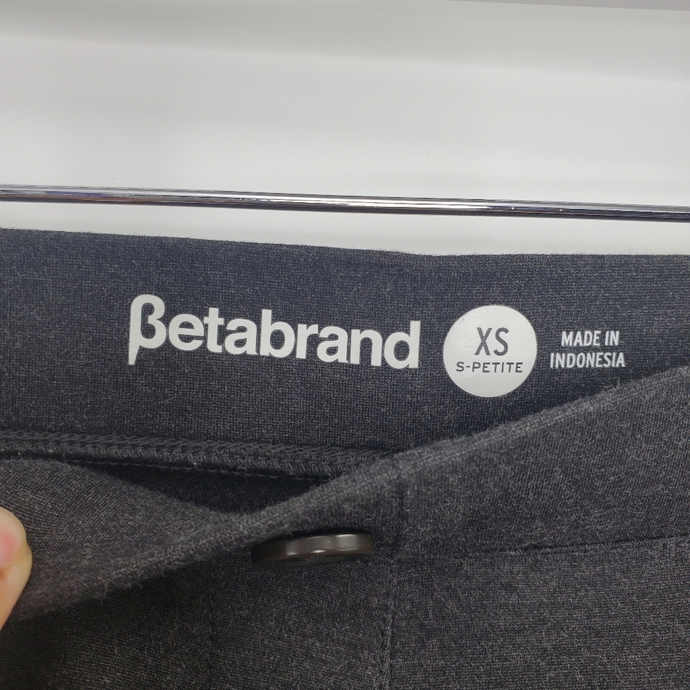 Betabrand Dress Pant Yoga Pants Straight-Leg Classic Charcoal Gray - Picture 6 of 7